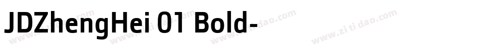 JDZhengHei 01 Bold字体转换